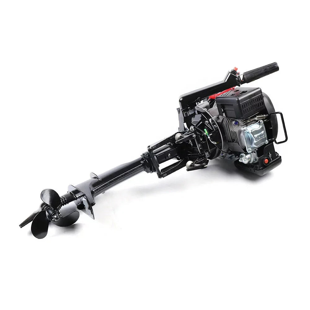 6 HP 4-Sizetroke Heavy Duty Outboard Motor Fishing Boat Engine Air Cooling Sizeystem