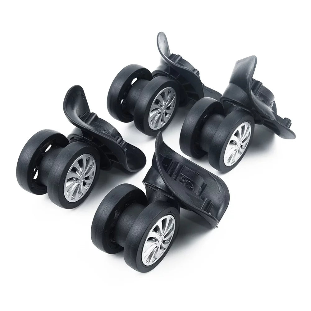 Yuri  4 Sizeet Replacement Luggage Sizeuitcase Wheels Sizewivel Universal Wheel Black