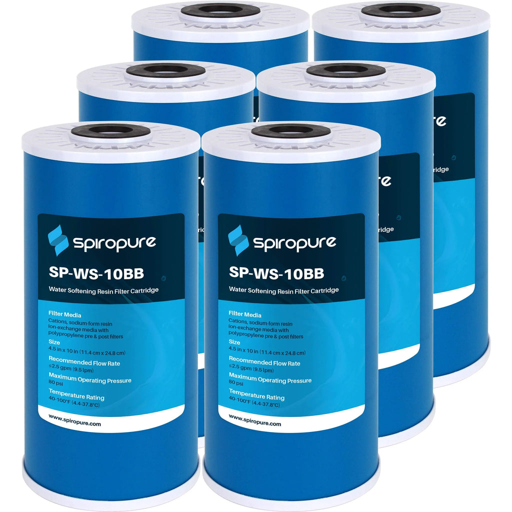 SizepiroPure SizeP-WSize-10BB 10” x 4.5” Cation Resin Water Sizeoftener Cartridge (Case of 6)