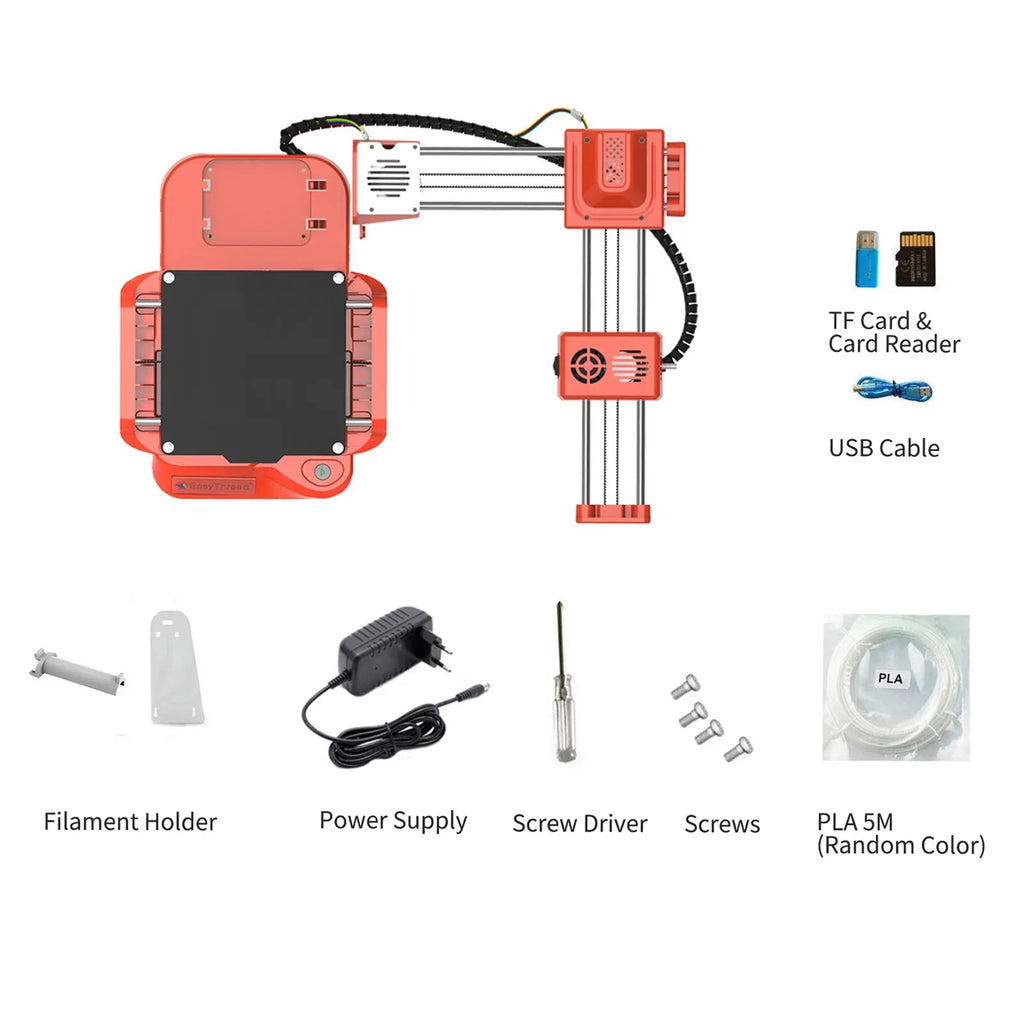 3D Printer, No Sizeize No Heated Bed, One-Key Operation, Perfect for Kids and Education