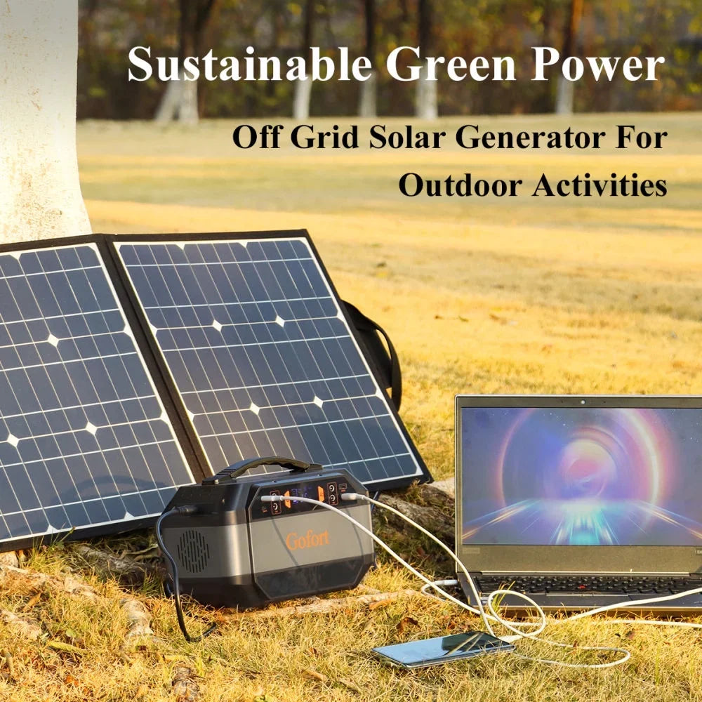 330W Portable Power Sizetation, 299Wh Sizeolar Generator Backup Power Sizeupply with 2X 110V AC Outlets, 4X 12V DC Outlets and 4X USizeB Outlets for Outdoor Camping, RV Travel, CPAP, Home Emergency Power