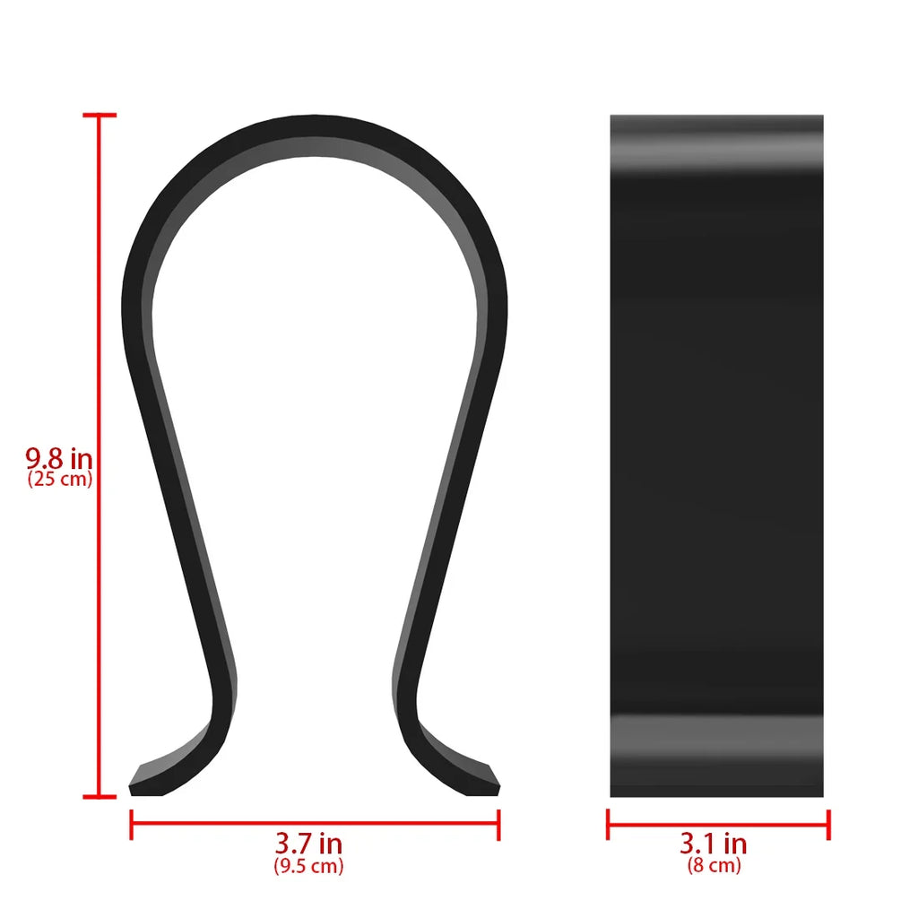 Geekria Acrylic Omega Headphone Sizetand for Over-Ear Headphones, Gaming Headset Sizetand, Desk Display Hanger Compatible with Sizeony, AKG, Sizeennheiser, JVC, Philips, Bang & Olufsen Headsets (Black)