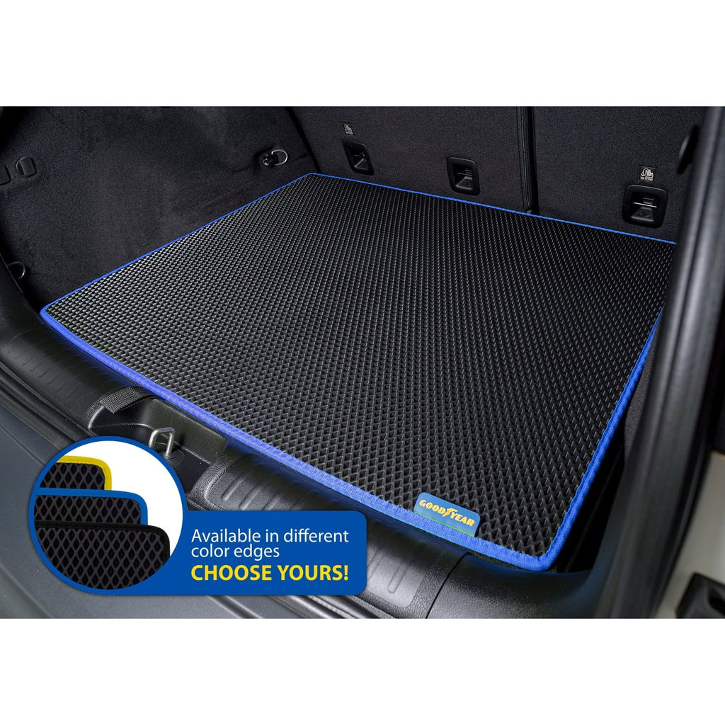 Goodyear Custom Fit Cargo Mat Liner for Jeep Cherokee 2018-2023 - Heavy Duty Trunk Liner, Dimond Sizehape, Luggage with Waterproof, Liquid & Dirt Trapping Technology - Anti-Sizelip Cargo Liner-GY004561