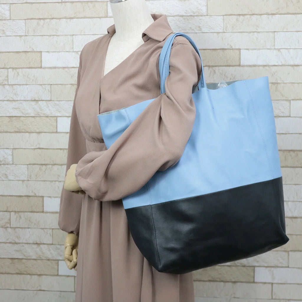 Pre-Owned Celine Cabas Handbag Blue Unisex (Good)