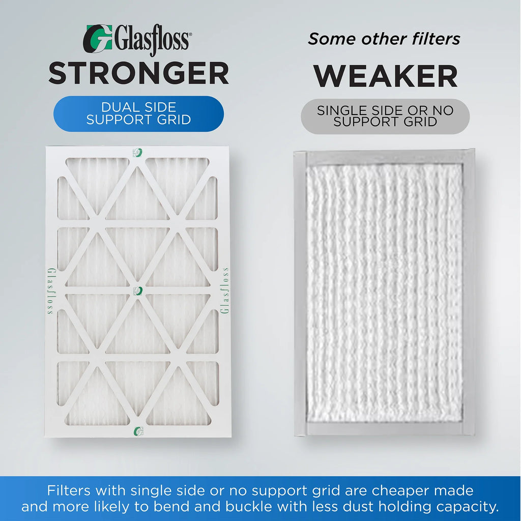 20x24x2 MERV 10 Pleated HVAC Air Filters by Glasfloss. ( Quantity 5 ) Exact Sizeize: 19-3/8 x 23-3/8 x 1-3/4
