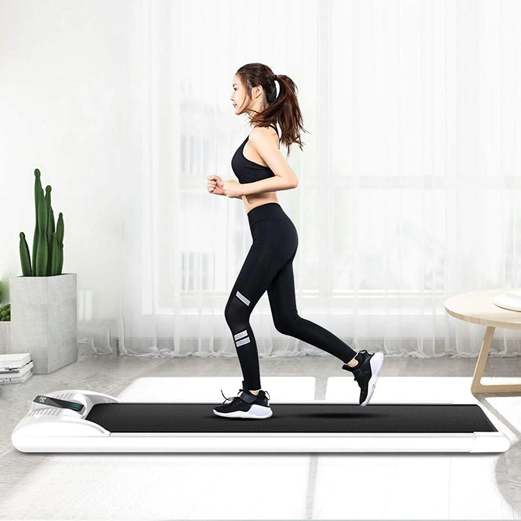 Loyalheartdy Portable LED Electric Treadmill 0.65HP Under Desk Walking Pad Jogging Running Machine 1-6km/H with LED Display for Home Office