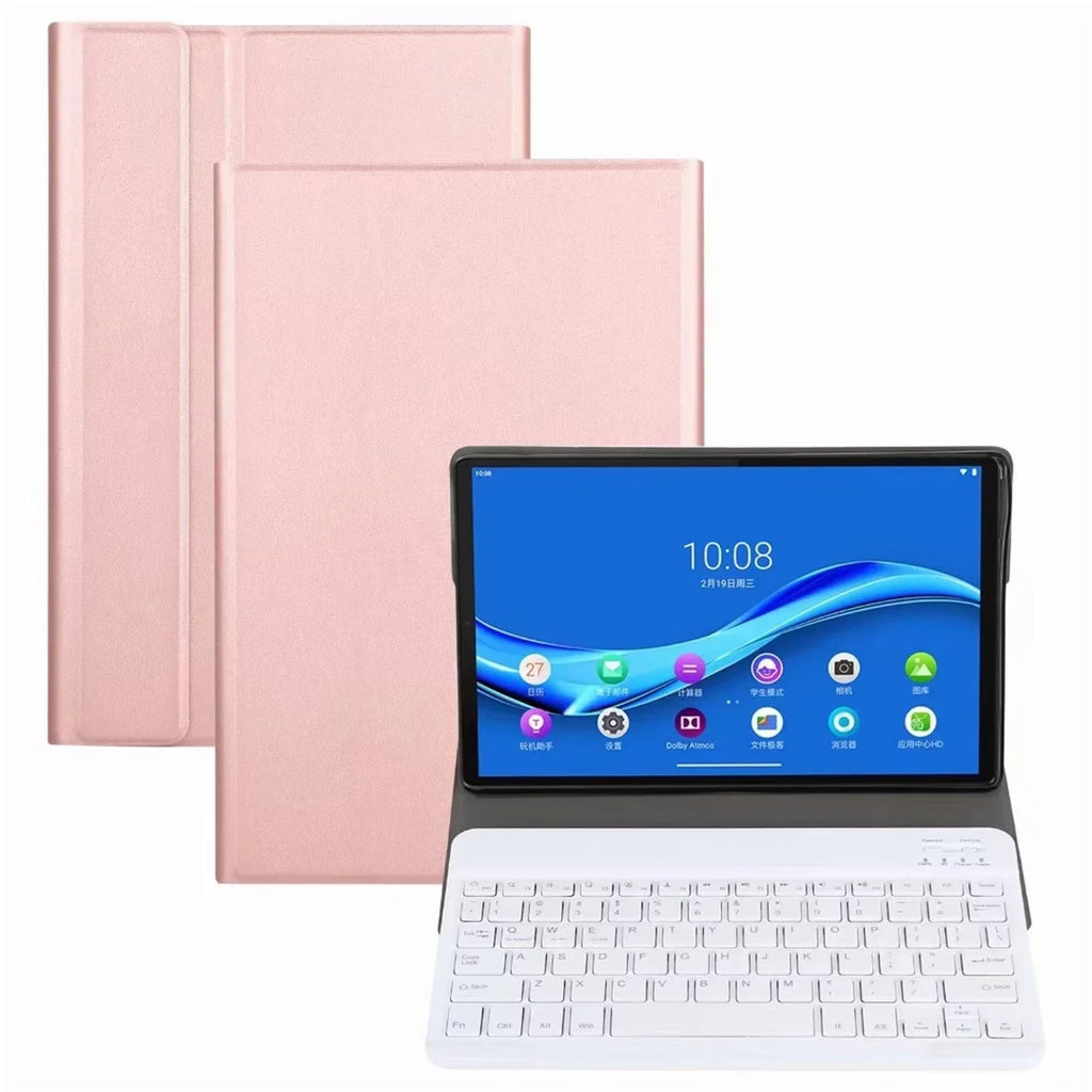 For Lenovo Tab M10 FHD Plus 10.3 X606F/X606X Leather Tablet Hard Case & Keyboard