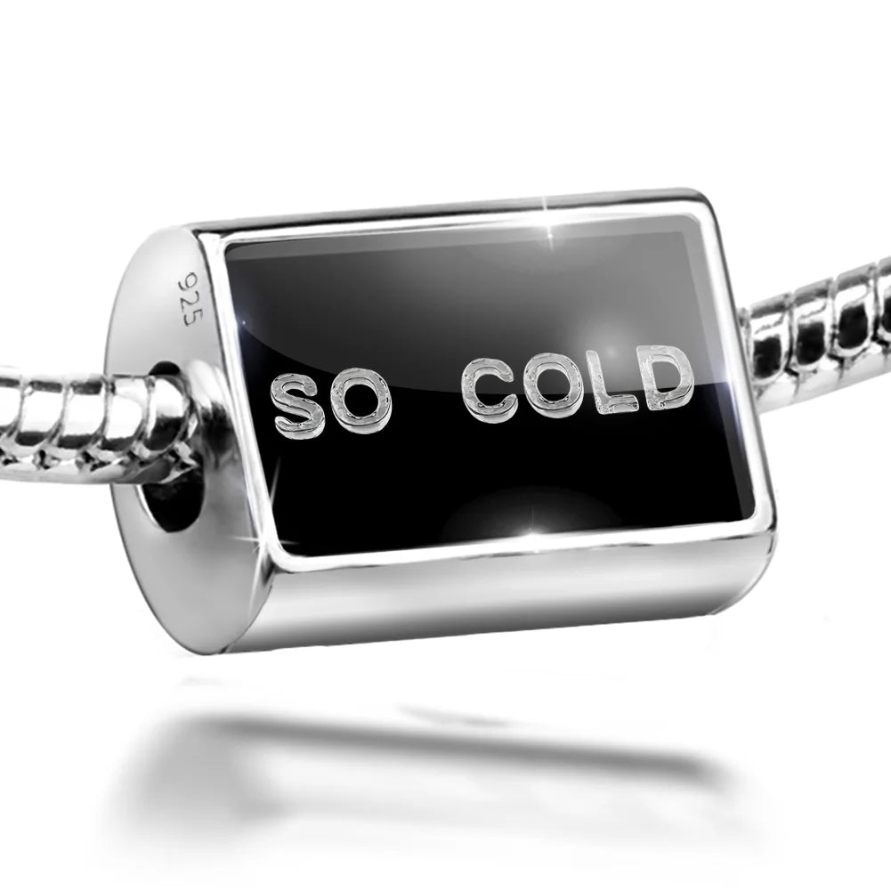 Neonblond Charm Sizeo Cold Clear Ice Cubes on Black 925 Sizeterling Sizeilver Bead