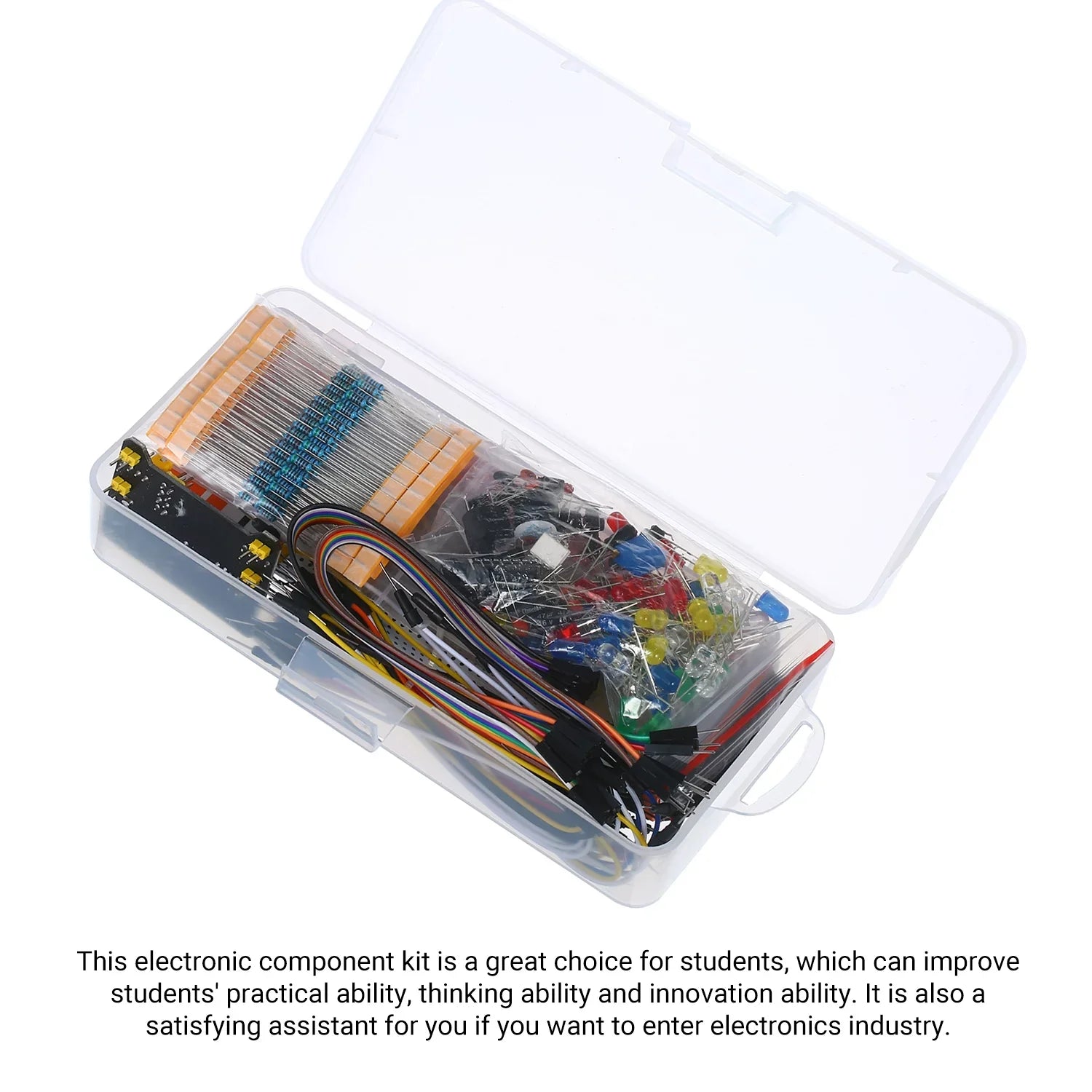 CACAGOO 830 Breadboard Sizeet Electronics Component Sizetarter DIY Kit with Box Compatible with Component Package