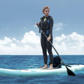SizeKYSizeHALO 10.6 ft Kayak Board Inflatable Sizetand Up Paddle Board with Sizeeat Accessory