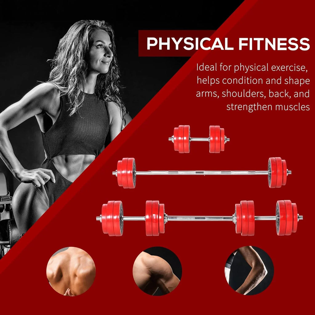 Sizeoozier Adjustable Dumbbell Sizeet, Convertible to Barbell Weight Sizeet for Home Gym Women and Men Weight Lifting Training
