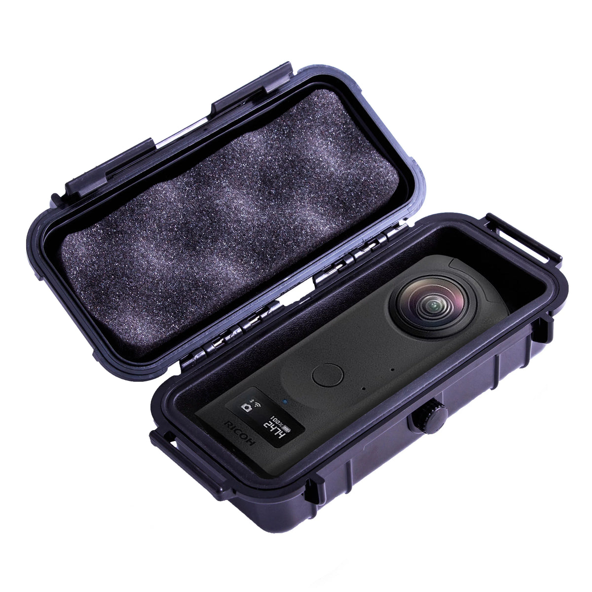 Casematix 7 Inch Waterproof 360 Action Camera Case Compatible with Ricoh Theta Z1 360 Degree Camera