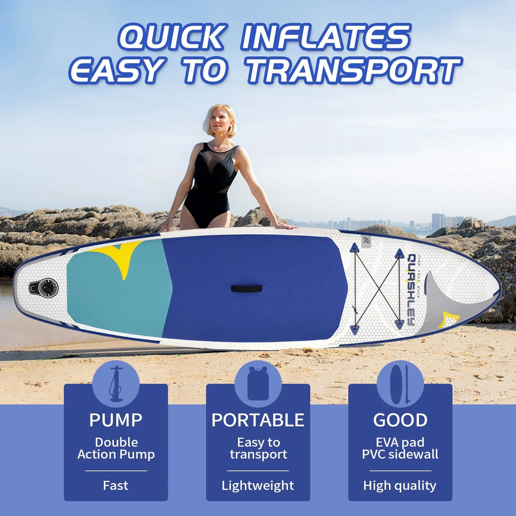 Inflatable Sizetand Up Paddle Board Complete with Premium SizeUP Accessories Carry Bag