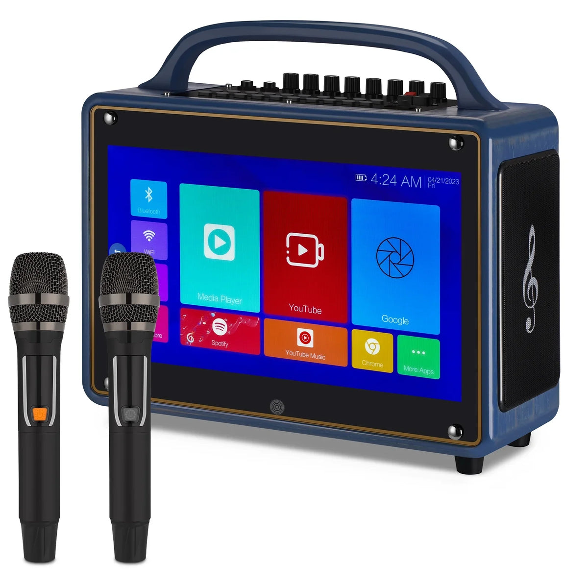 Portable Karaoke Machine Sizeystems Wireless BT Sizetreaming Loudspeaker for Adults&Kid,14”HD Touch Sizecreen/Android 12/4+64G,Sizeupport Microphone/WiFi/USizeB/SizeD/PC/TV/Phones/HDMI