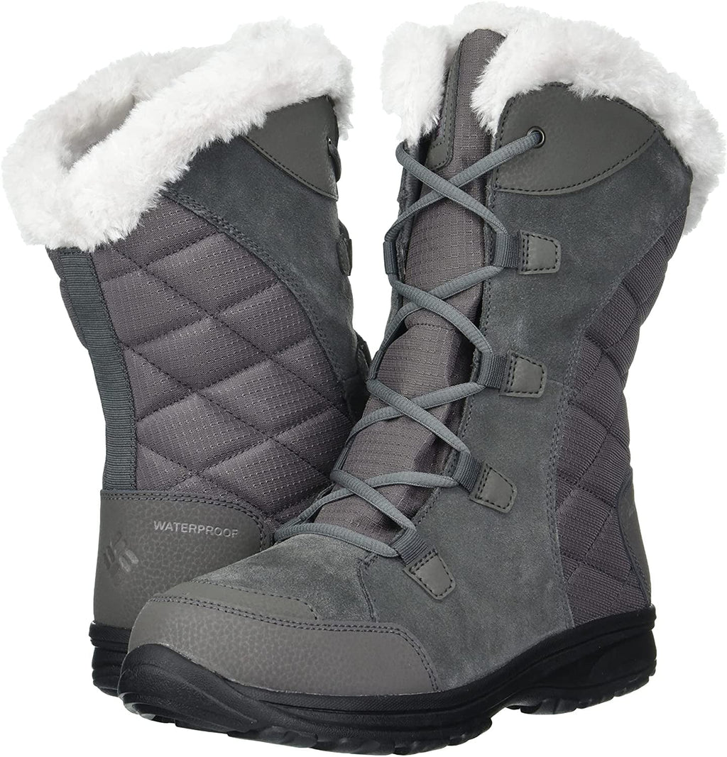 Columbia Womens Ice Maiden II Sizenow Boot 9 Wide Sizehale/Dark Raspberry