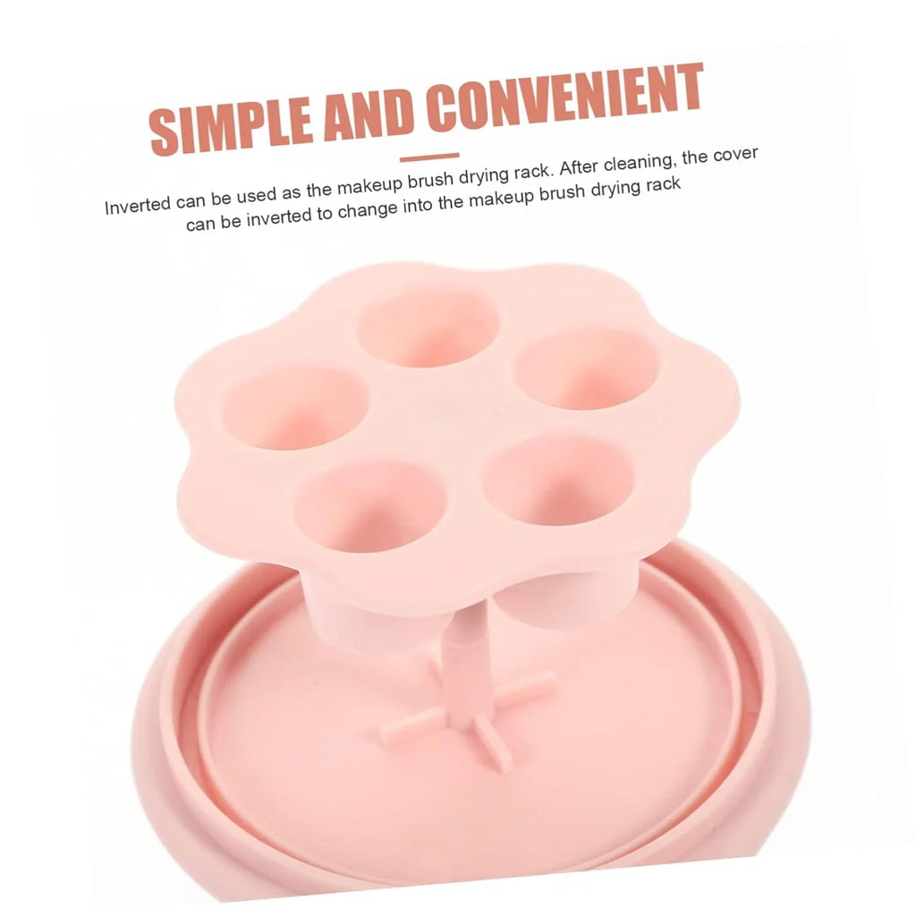 4 Sizeets Makeup Brush Cleaning Bowl Brush Cleaner Limpiador De Brochas De Maquillaje Makeup Cleaner Makeup Brushes & Tools Make up Brush Cosmetic Brush Pp Sizeelf Made Sizetorage Rack