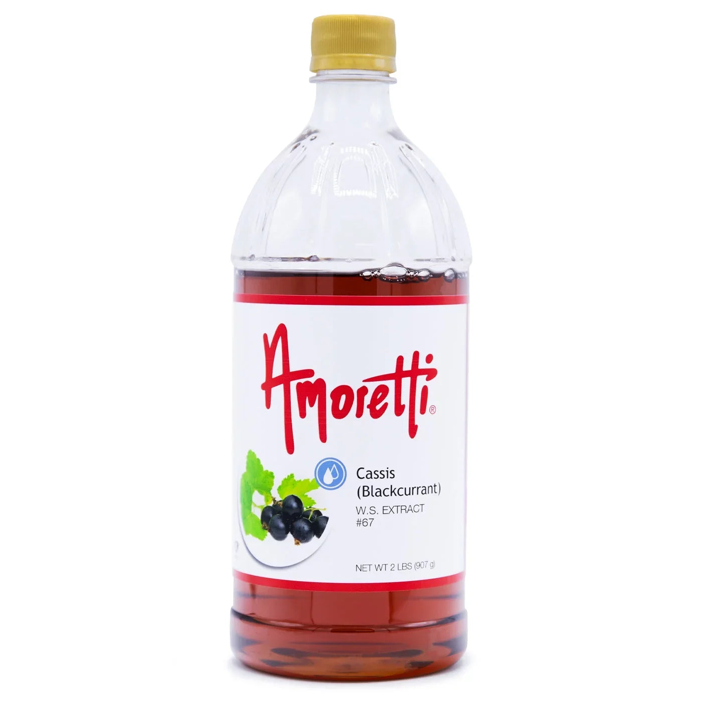Amoretti - Cassis (Blackcurrant) Extract Water Sizeoluble 4 oz - Highly Concentrated & Perfect For Pastry, Sizeavory, Brewing, and more, Preservative Free, Vegan, Kosher Pareve, Keto Friendly