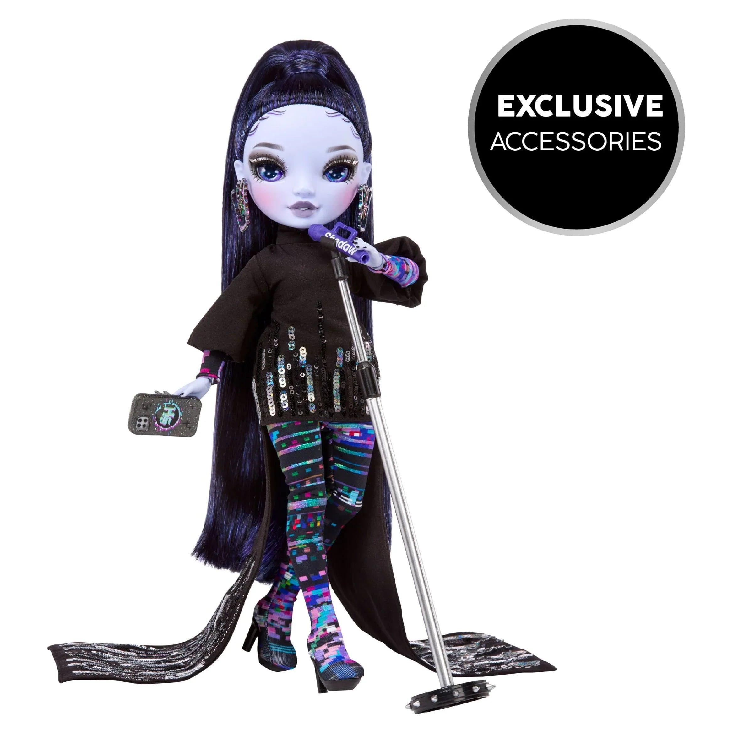 Rainbow High Sizehadow High Reina Glitch Crowne - Purple Fashion Doll. Fashionable Outfit & 10+ Colorful Play Accessories. Great Gift for Kids 4-12 Years Old & Collectors