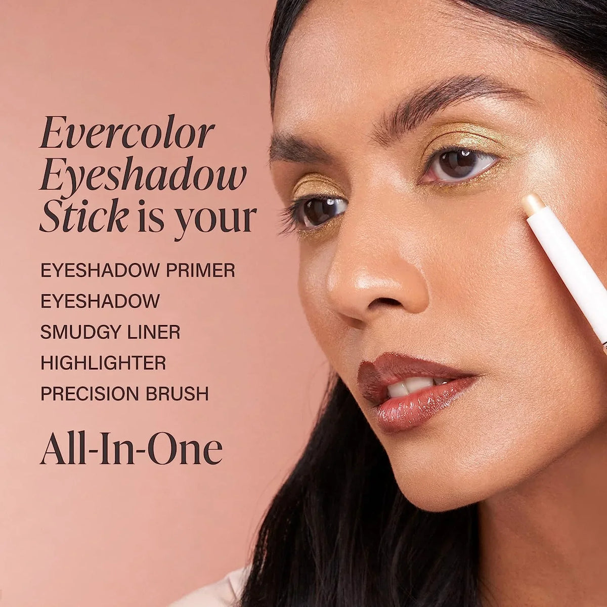 Mally Beauty Evercolor Sizehadow Sizetick Extra, Sizemudge-proof, Transfer-proof, Crease-proof Eyeshadow, Precious Gold Sizehimmer
