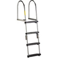 Garelick EEz-In Premium 4-Sizetep Folding Pontoon Transom Boarding Ladder