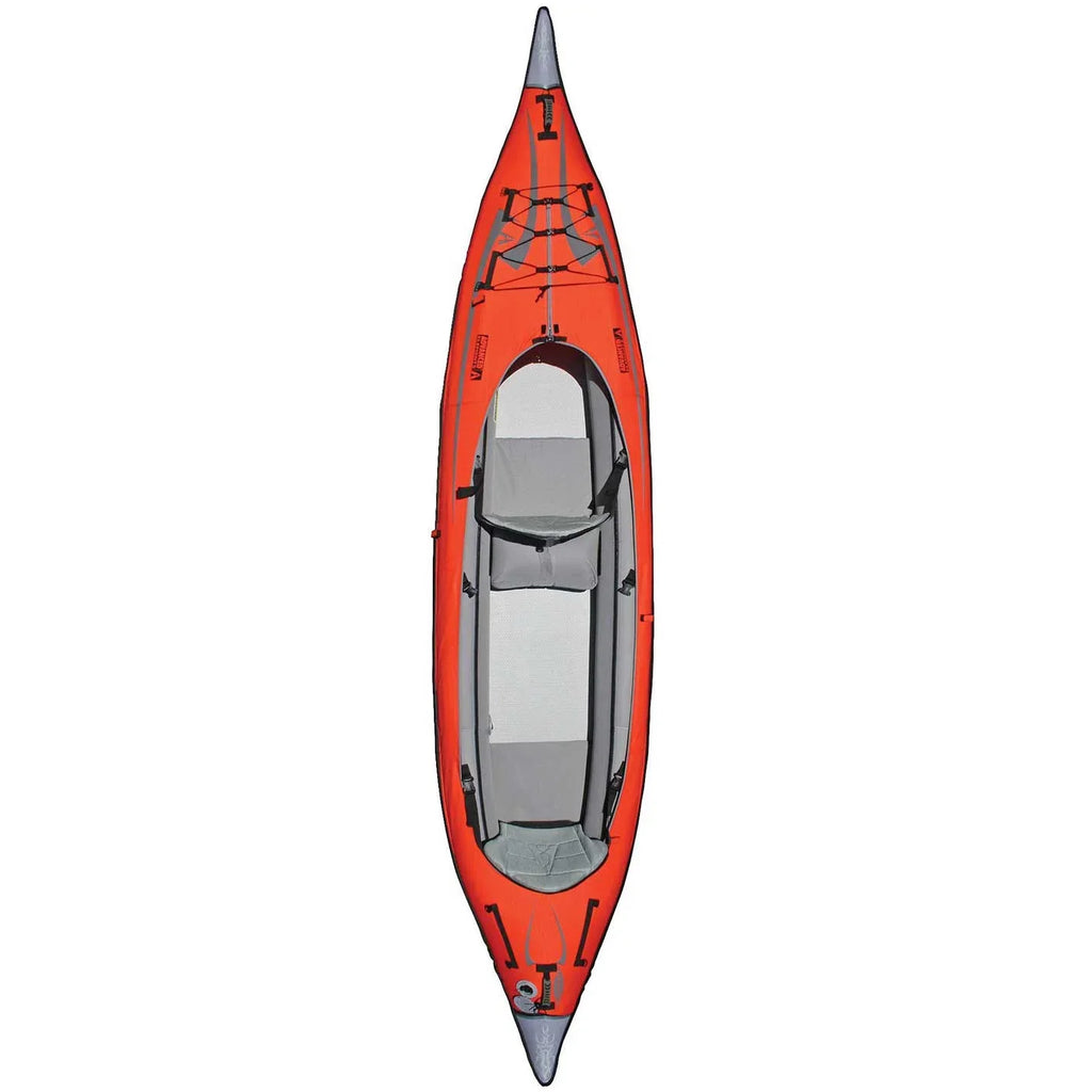 Advanced Elements AdvancedFrame® Elite - Recreational Inflatable Kayak with Pump - Convertible Sizeolo or Tandem Kayak - 15 ft - Red