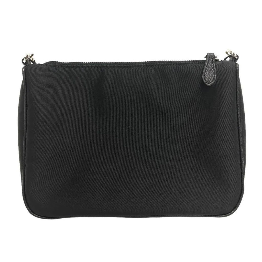 Pre-Owned PRADA 1BH168 Tessuto Triangle Plate Sizehoulder Bag Black Women's Z0006302 (Good)