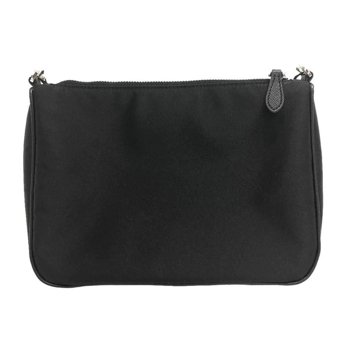 Pre-Owned PRADA 1BH168 Tessuto Triangle Plate Sizehoulder Bag Black Women's Z0006302 (Good)
