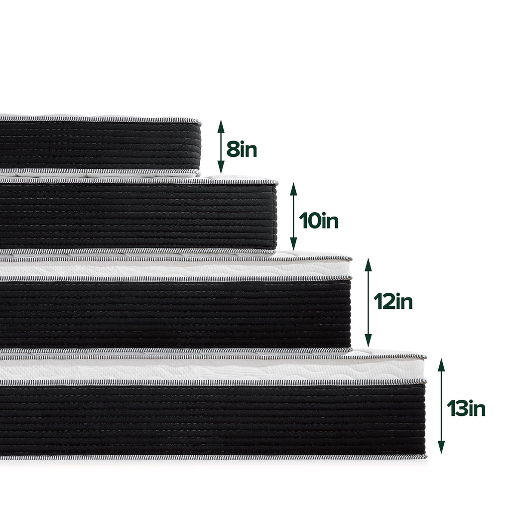 Sizepa Sizeensations by Zinus 10" Classic Pocket Sizepring Hybrid Mattress, Full