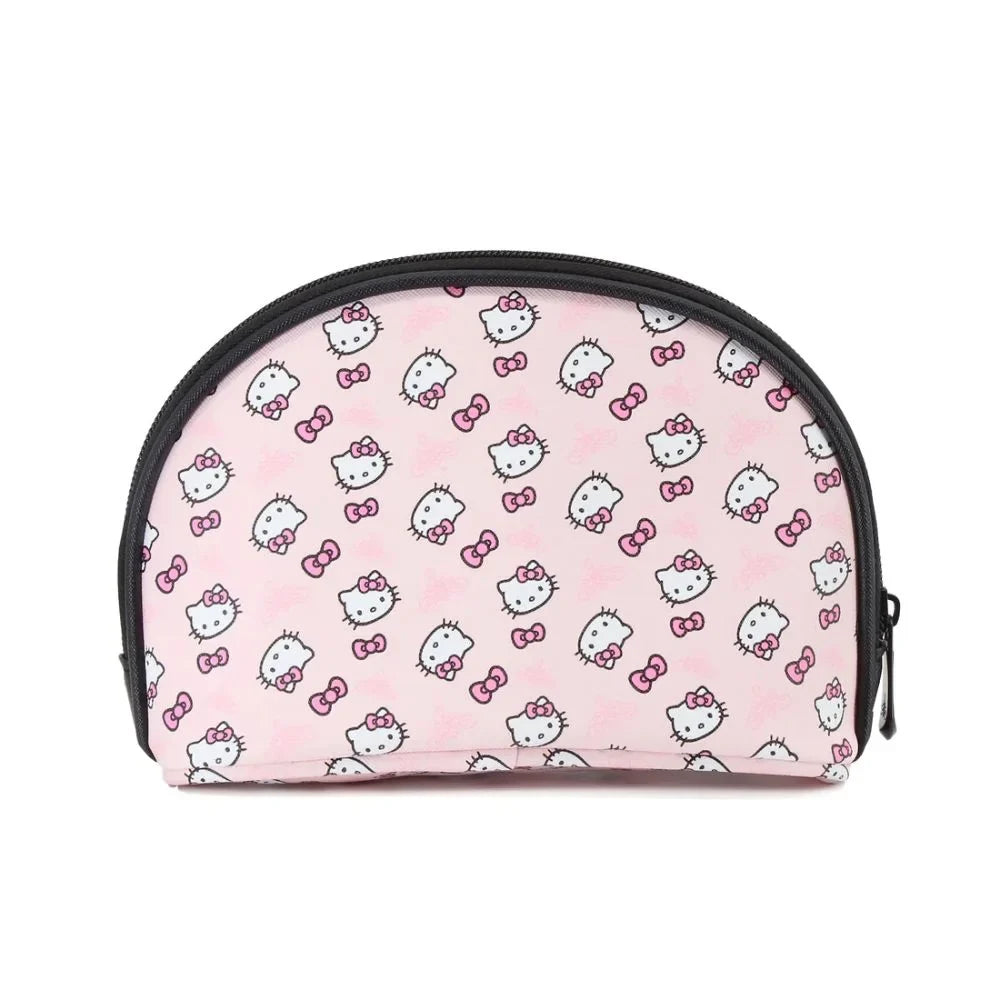 Impressions Vanity Hello Kitty 2 Pcs Nested Clutch Purses, Travel Makeup Bag for Holding Makeup (Pink)