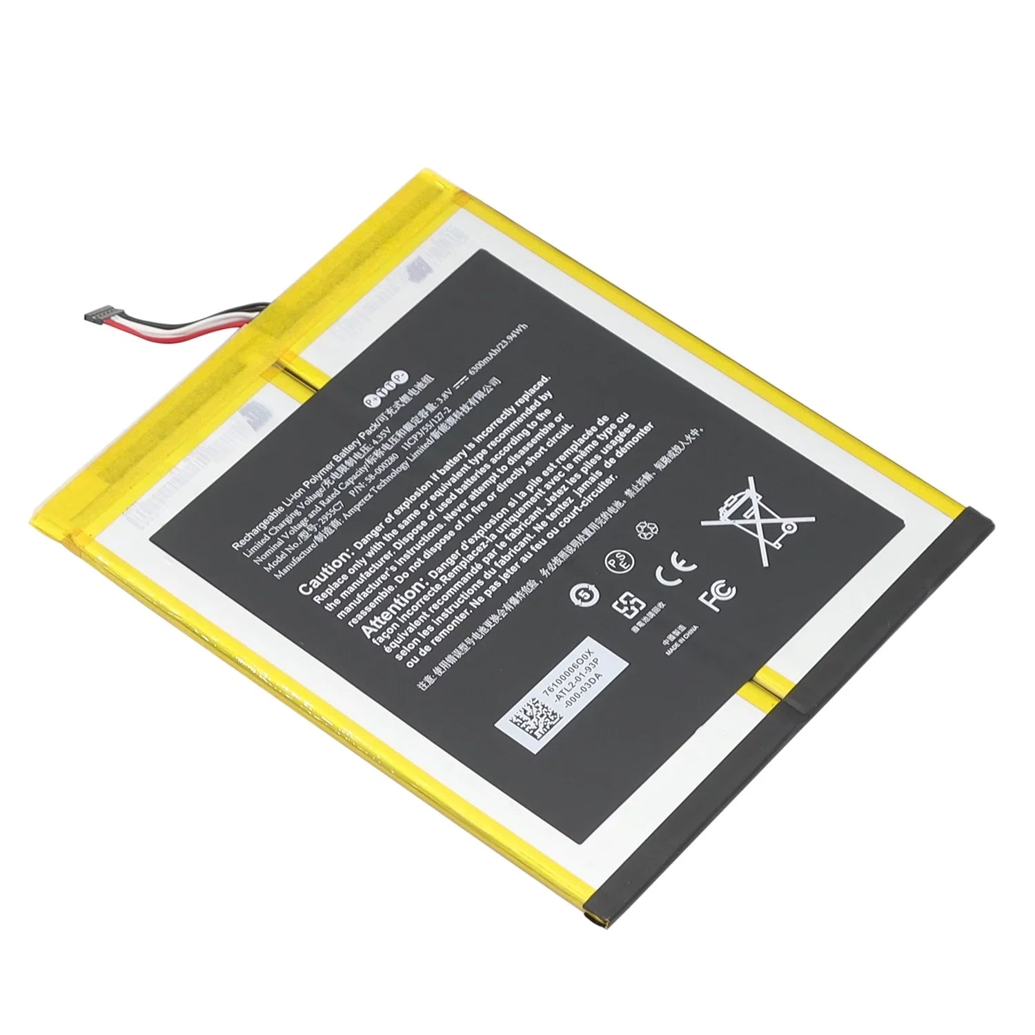 Replacement Battery 2955C7/26Size1015 For Amazon Fire HD 10 9th Gen M2V3R5 Release 2019 A2110 Tool