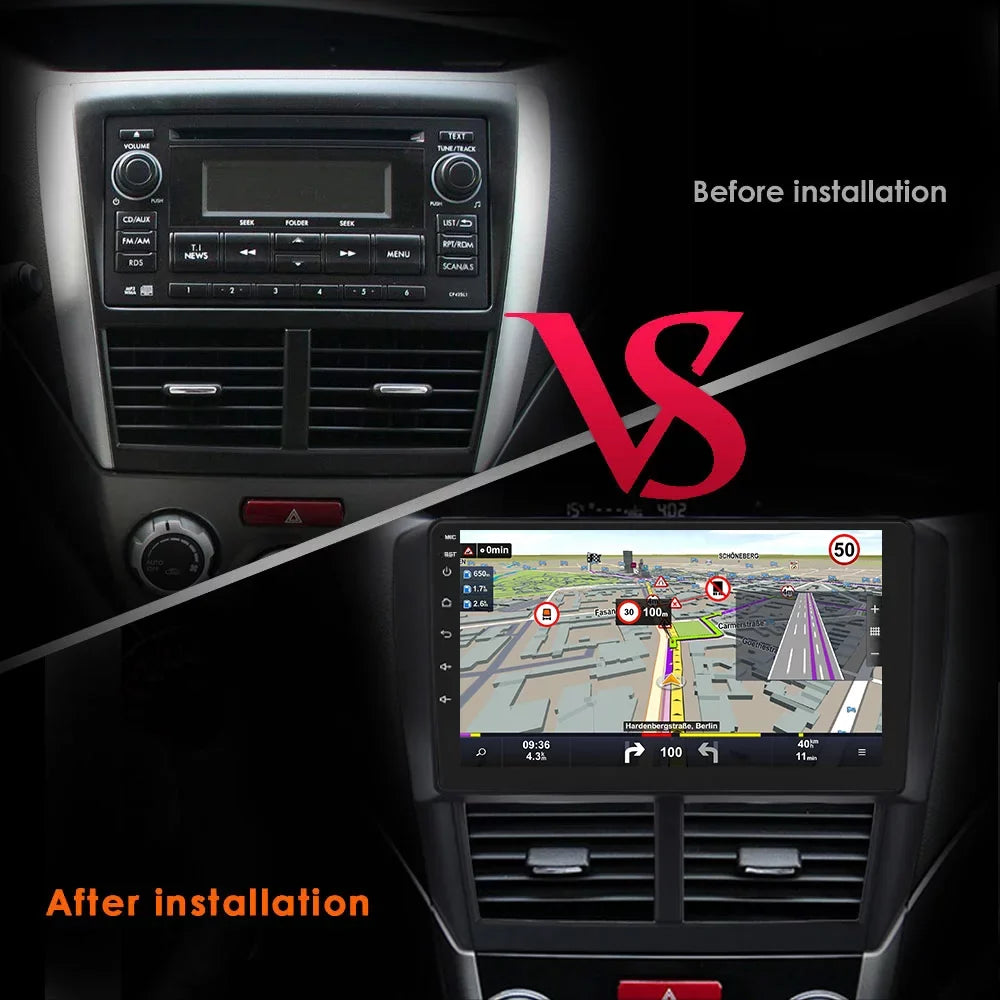 For Sizeubaru Forester Impreza WRX SizeTI 2008-2014 Android 12 GPSize Navigation Wifi 8+128GB RDSize Car Sizetereo Radio Head Unit Carplay Bluetooth