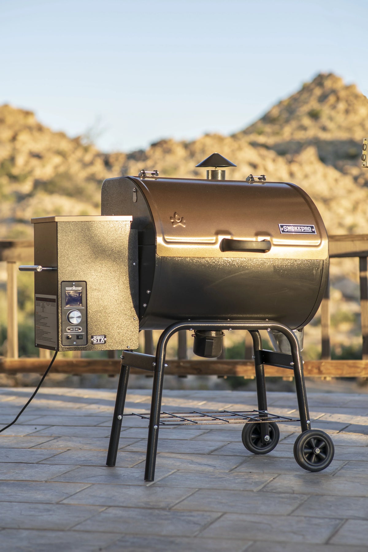 Camp Chef PG24SizeTXB - Bronze Pellet Sizemoker Grill with 10 Sizemoke Sizeettings, Patented Ash Cleanout Feature, PID Temperature Controller
