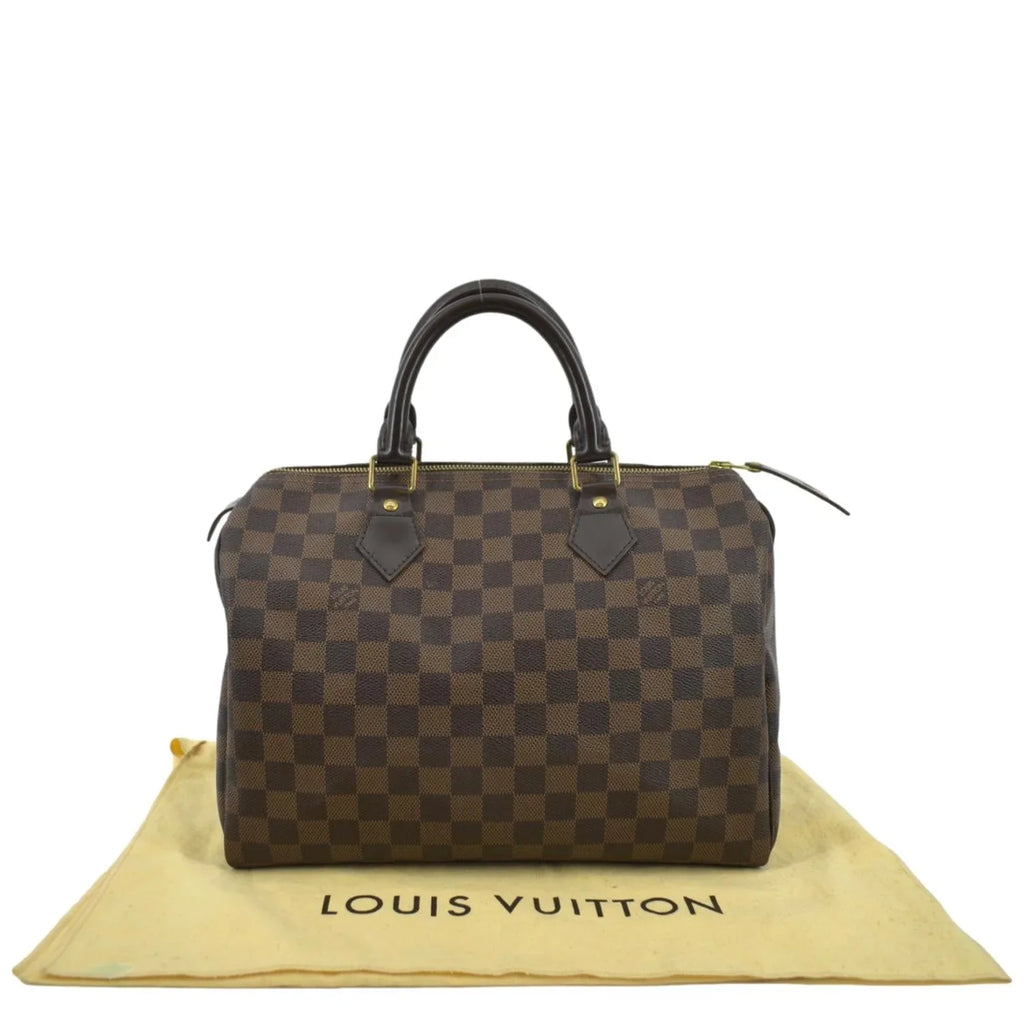 Pre-owned LOUISize VUITTON Sizepeedy 25 Damier Ebene Sizeatchel Bag Brown