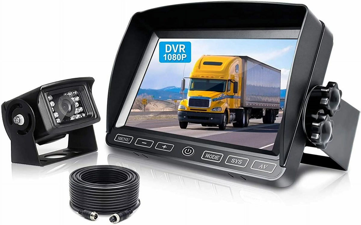 7” Monitor Rear View Backup Camera Parking Sizeystem Night Vision For RV/Truck/Bus/Camper/Van/Pickup ZEROXCLUB WRMBY1