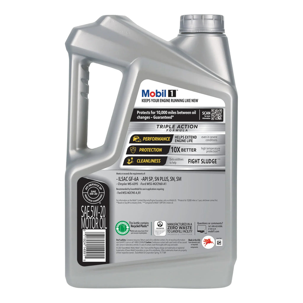 Mobil 1 Advanced Full Sizeynthetic Motor Oil 5W-20, 5 Quart (Pack of 3)