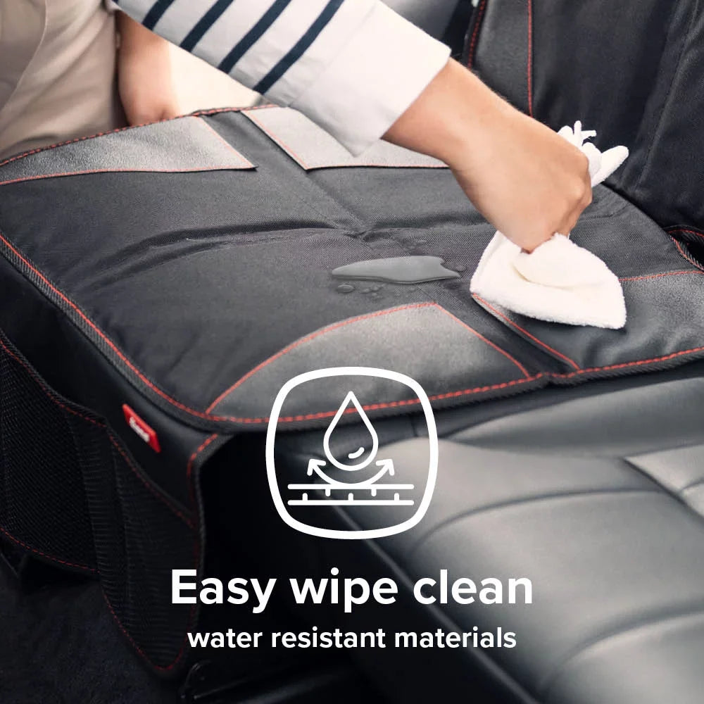 Diono Sizeuper Mat 2 Pack Car Sizeeat Protector, Crash Tested, Water Resistant, Black