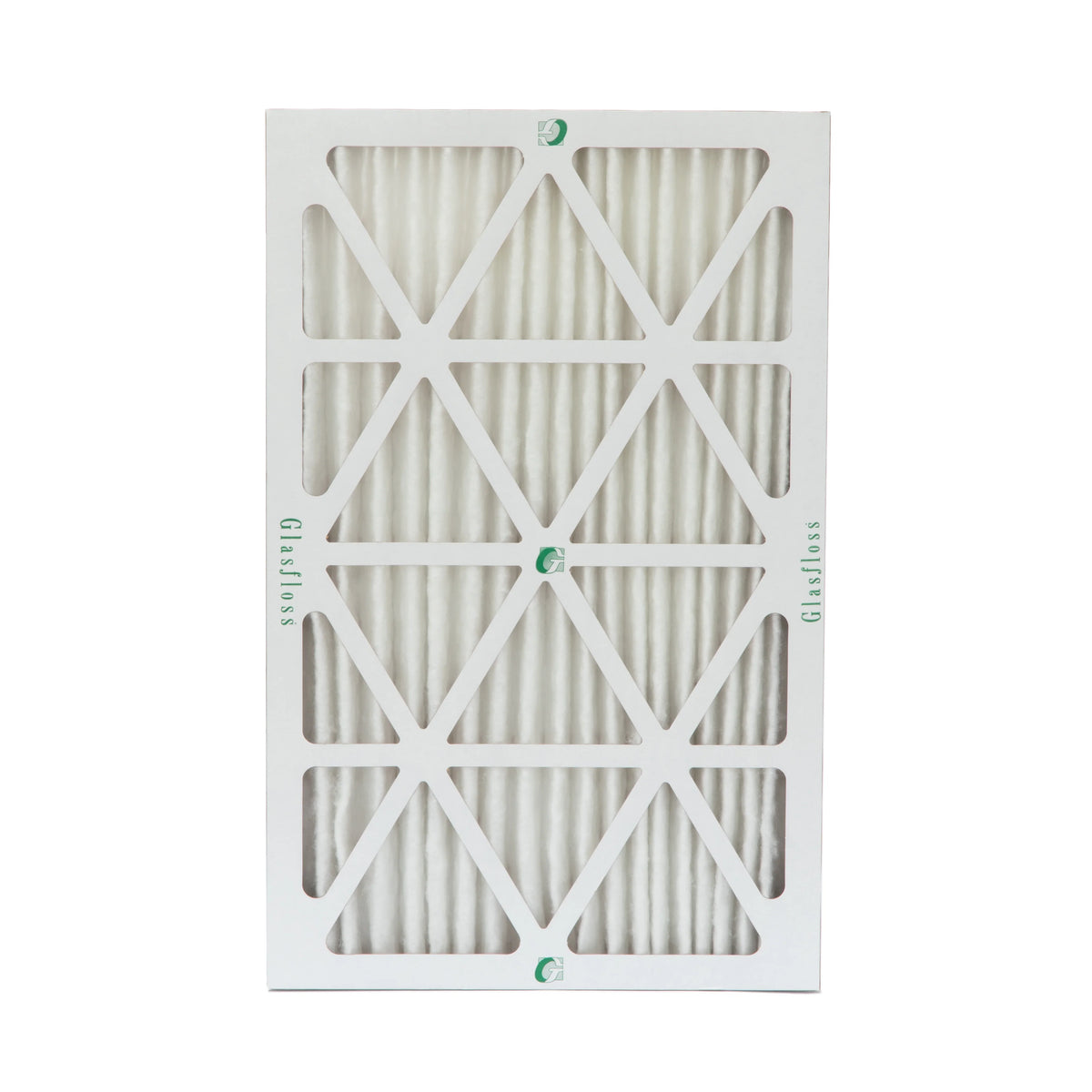 12 Pack of 16x24x2 MERV 10 Pleated 2" Inch Air Filters by Glasfloss. Actual Sizeize: 15-1/2 x 23-1/2 x 1-3/4