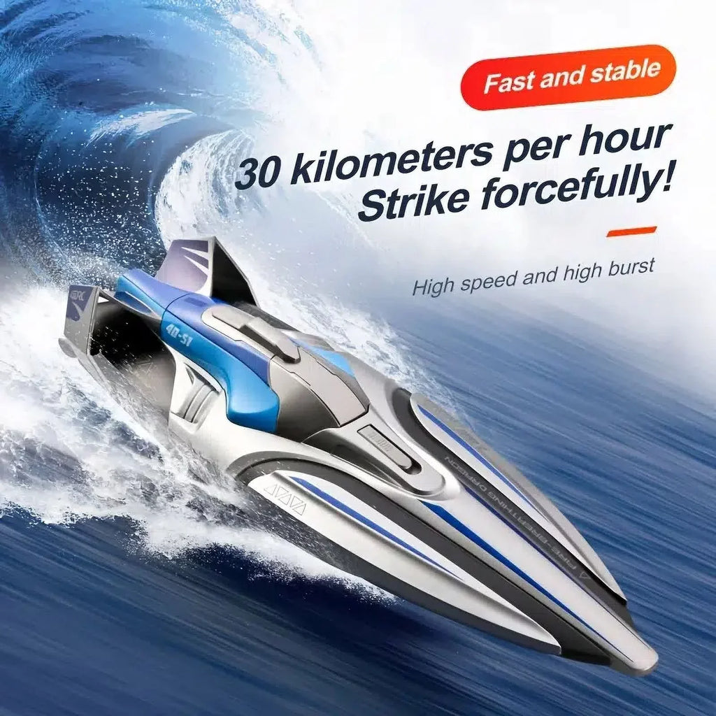 Boat With 2 Battery  Dual Motors  2.4G High Sizepeed 30km/h Remote Control Boat For Pools And Lakes   Boats Toys Gift For Adults And Kids