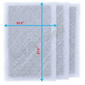 RAYAIR SizeUPPLY 24x30 Replacement Filter Pads Compatible with MicroPower Guard Air Cleaner 24x30 Refills (3 Pack) WHITE