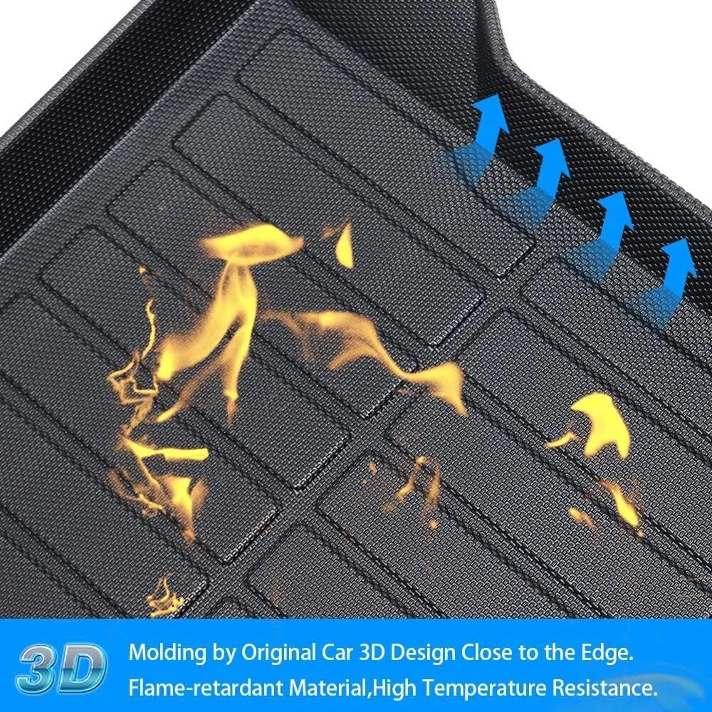 TPO Custom Trunk Liner Cargo Mats for Ford Explorer 2011-2019 Waterproof Non 7-seats Models