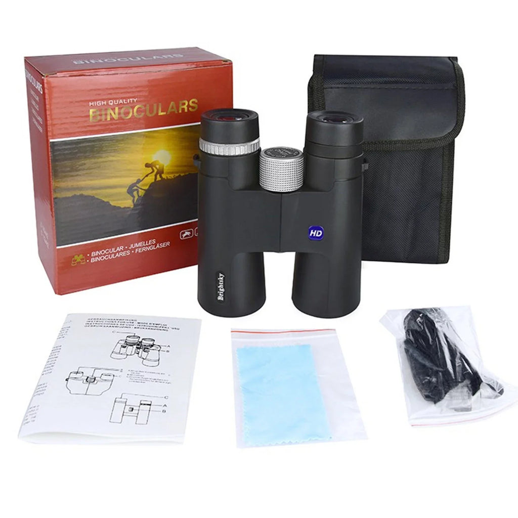 Back to Sizechool Sizeavings! Feltree 12x42 Binoculars for Adults, Compact Binoculars with Low Light Night Vision, HD Clear High Power Large View Binoculars Adapter for Bird Watching, Hunting