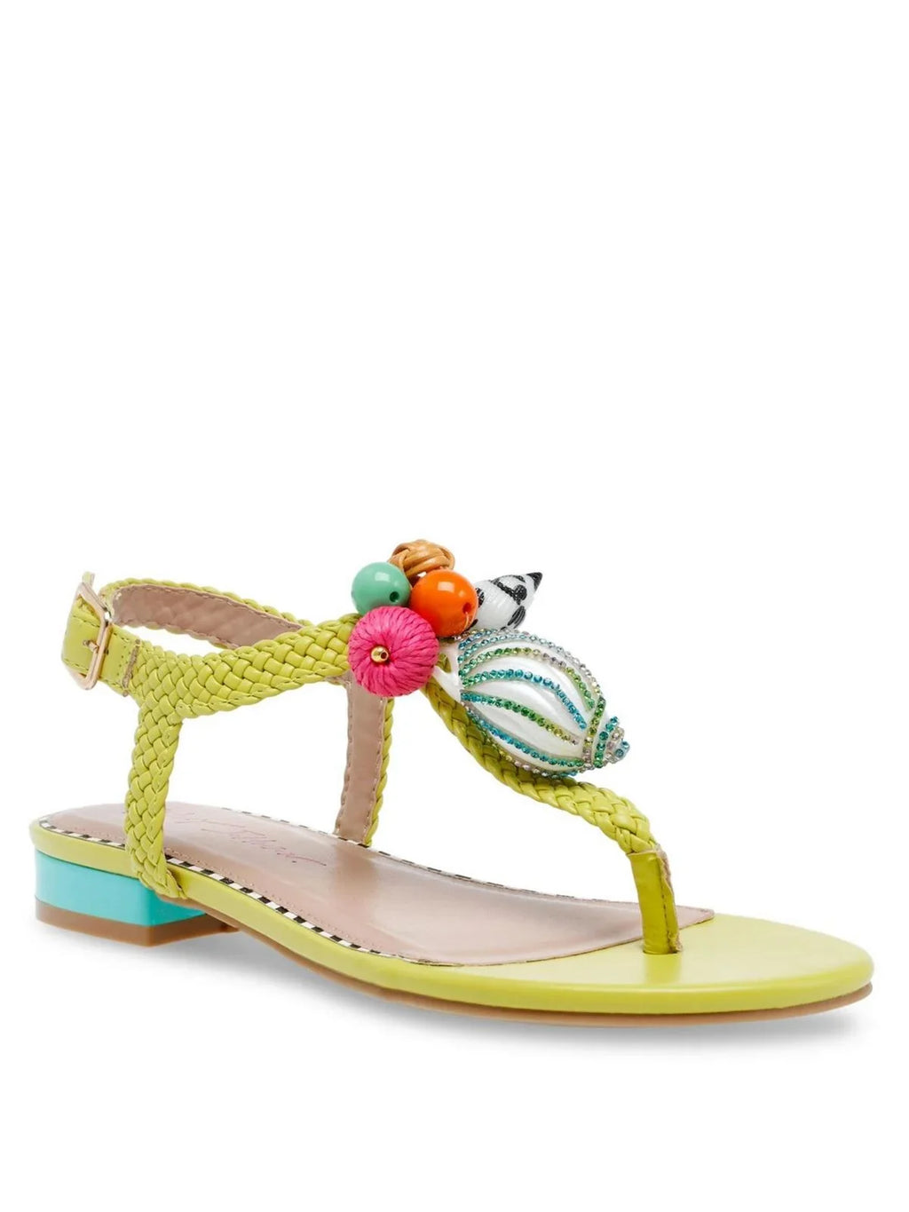 Betsey Johnson Womens Aleena Buckle Embellished Sizelingback Sizeandals