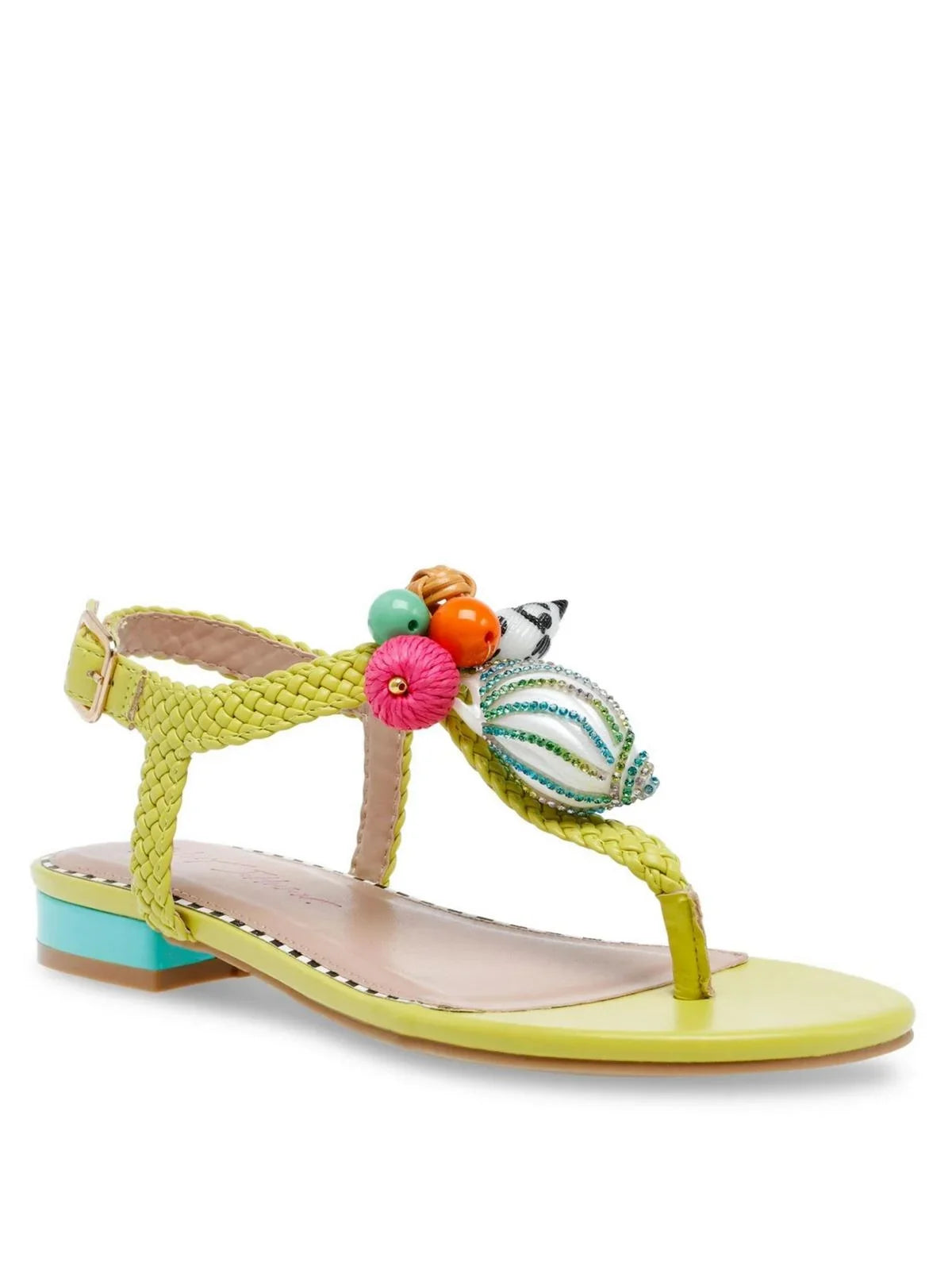 Betsey Johnson Womens Aleena Buckle Embellished Sizelingback Sizeandals