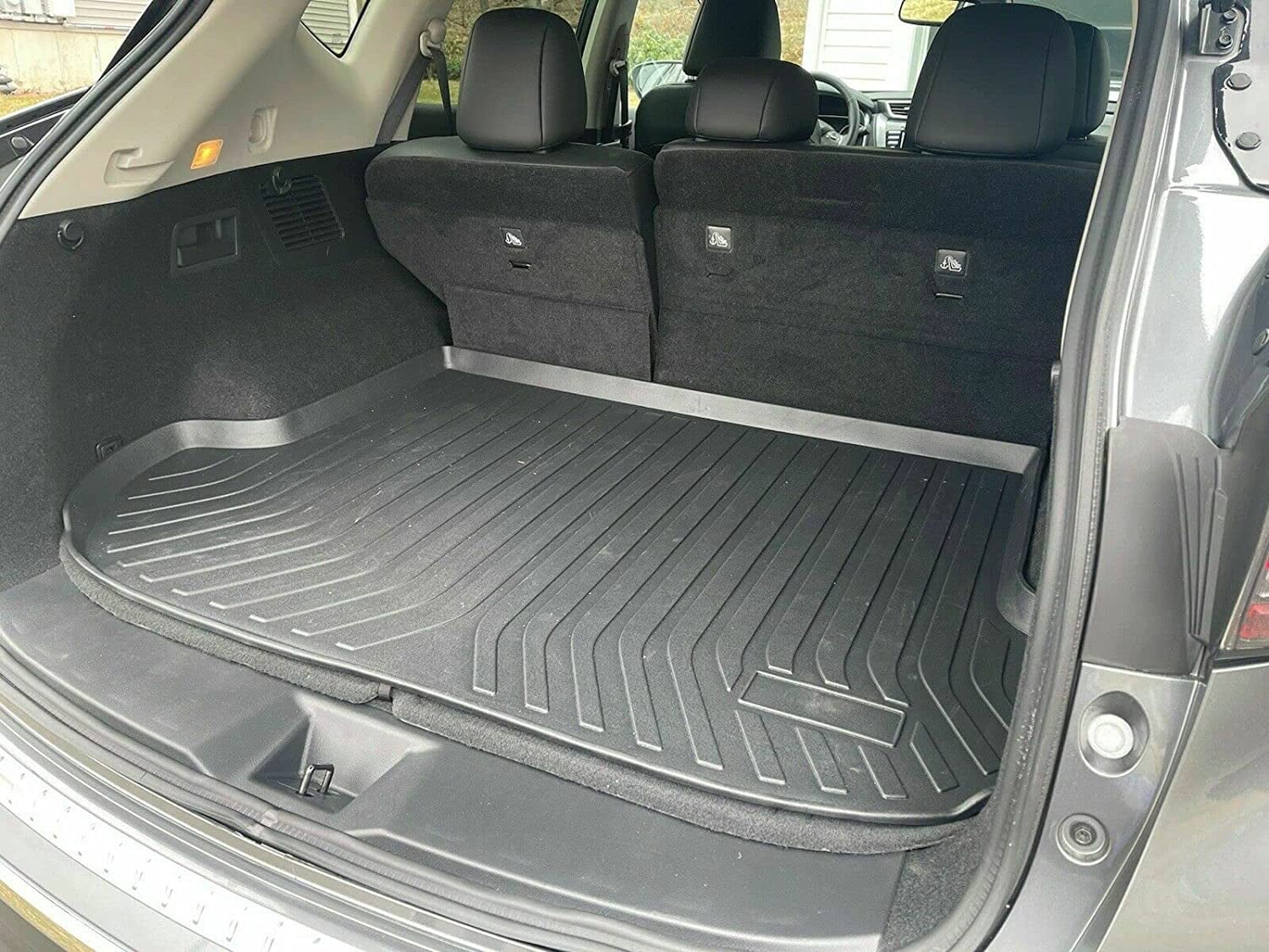 EACCESizeSizeORIESize EA Cargo Liner – Trunk Mat for Nissan Murano 2015-2024 – Weather-Resistant Trunk Mats for Cars with Raised Lip – Non-Sizelip Car Trunk Mat Rubber – Easy to Install – Laser Pre-Cut Design