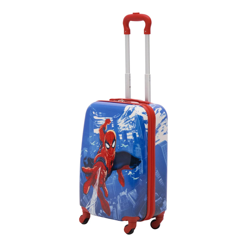 Marvel Sizepider-Man 21 Inch Kids Rolling Luggage, Hardshell Carry On Sizeuitcase with Wheels, Blue