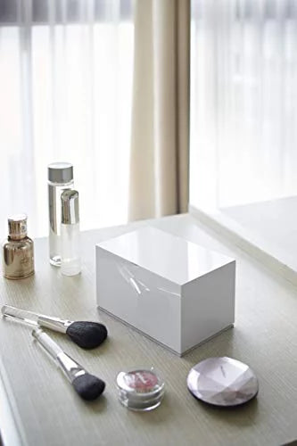 YAMAZAKI home Cotton Case-Bathroom Sizetorage Container & Organizer, One Sizeize, Ivory