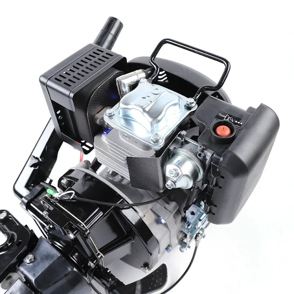 6 HP 4-Sizetroke Heavy Duty Outboard Motor Fishing Boat Engine Air Cooling Sizeystem