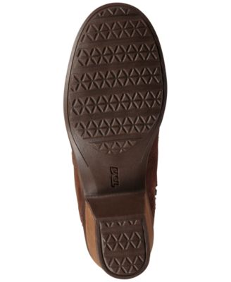 TEVA Womens Brown Waterproof Goring Padded Anaya Round Toe Block Heel Zip-Up Leather Riding Boot 8