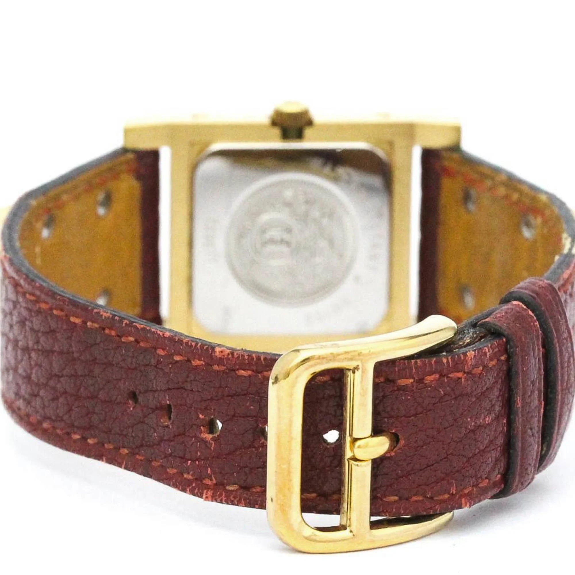 Pre-Owned Hermes Medor Quartz Gold Plated Women's Dress Watch (Fair)