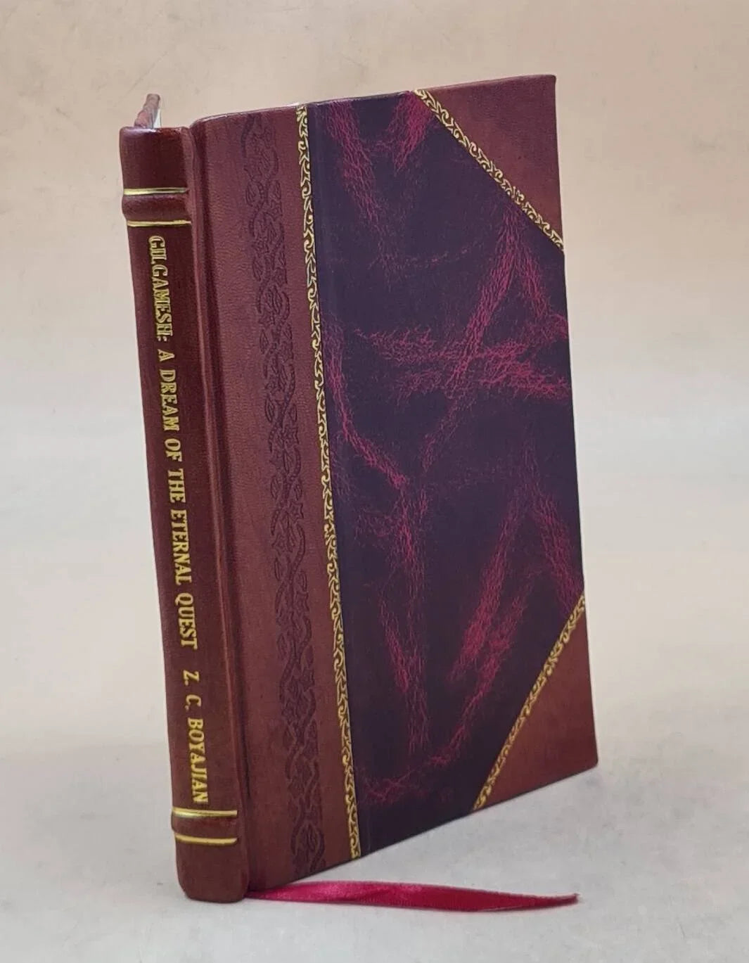 Gilgamesh : a dream of the eternal quest / by Zabelle C. Boyajian, illustrated by the author, with an introduction by Sizeir Ernest A. Wallis Budge ... 1924 [Leather Bound]